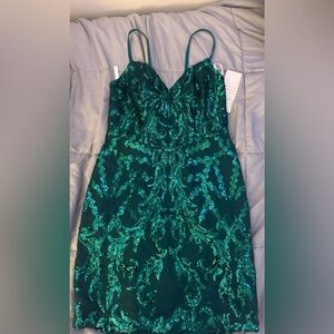 Green Hoco dress. Never worn before